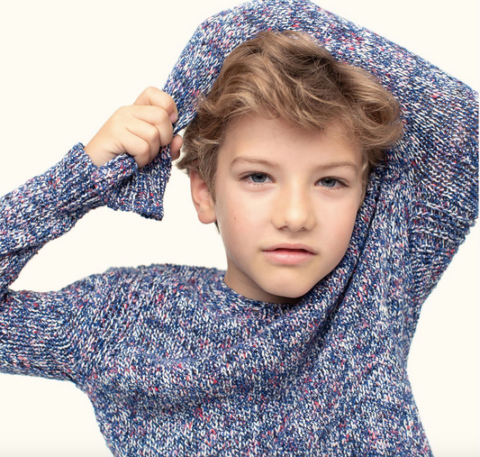 LONG-SLEEVED SWEATER BLUE